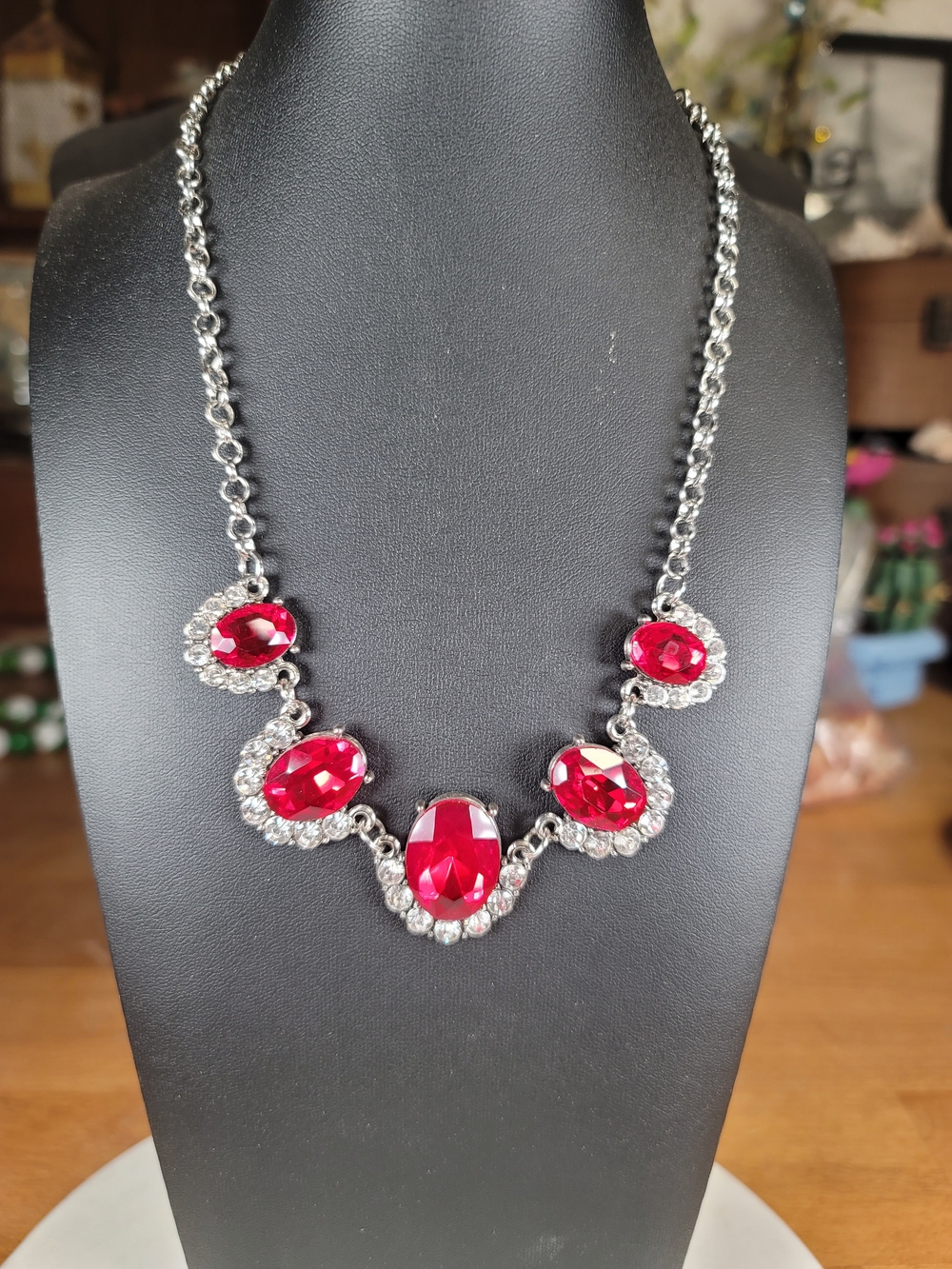 paparazzi Red Crystal Statement Necklace